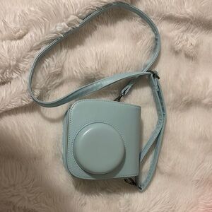 Instax Pastel Green Instant Camera with Strap